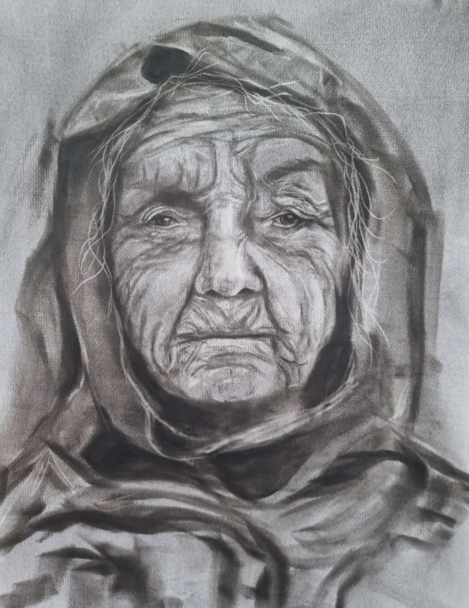 About - Kate Day Art - Charcoal Portrait